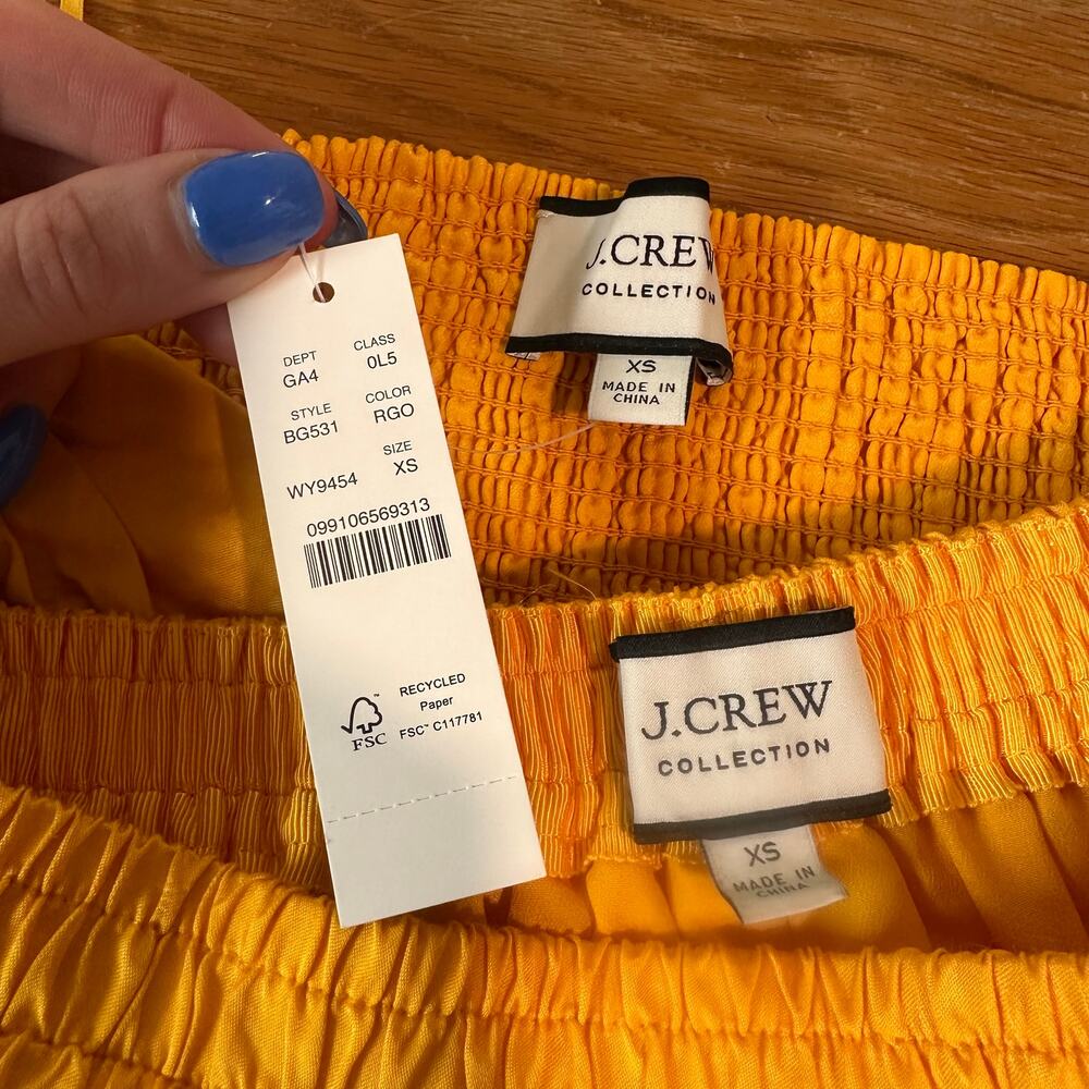 J. Crew Collection Textured Satin Skirt Set Halter Top Midi Maxi Two Piece Dress - Picture 9 of 11